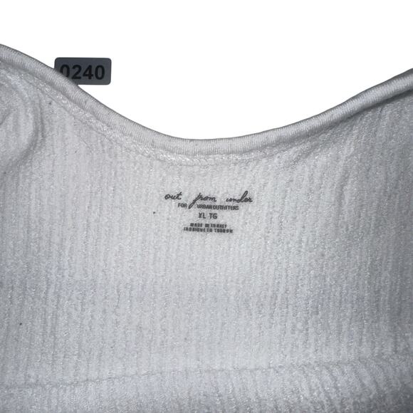 Out From Under Urban Outfitters White Ribbed Tank Top Women’s XL - Picture 3 of 5